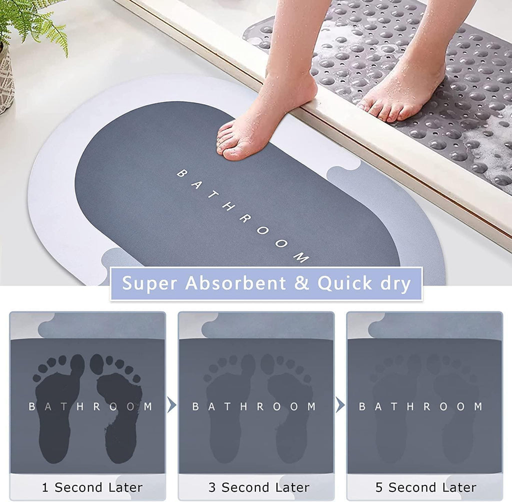 Super Absorbent Bath Floor Mat | HEIGHTSMART